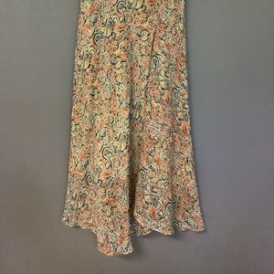 Maxi silk skirt
